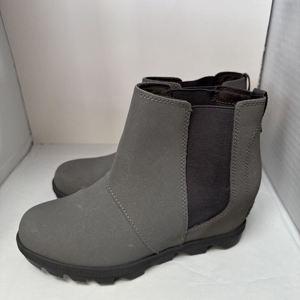 SOREL JOAN OF ARCTIC WEDGE II Snow CHELSEA BOOTIES sz Youth / Women’s 4 EU 35